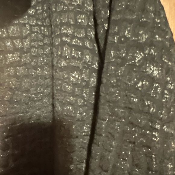 Chico's Black Blazer with Textured Pattern - Picture 4 of 5